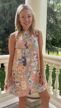 Ally Patchwork Mini Dress