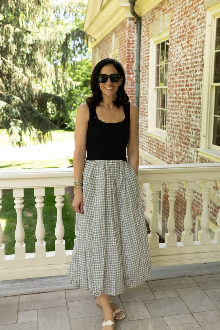 Anjelica Mixed Media Dress