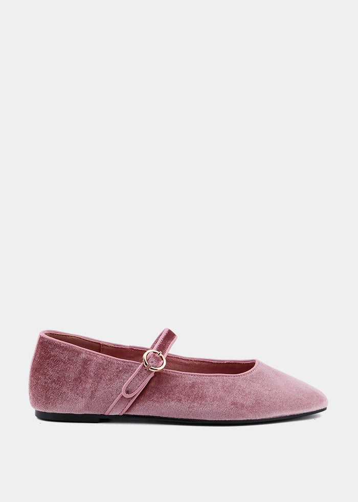 Annabella Rose Velvet Ballet Slipper