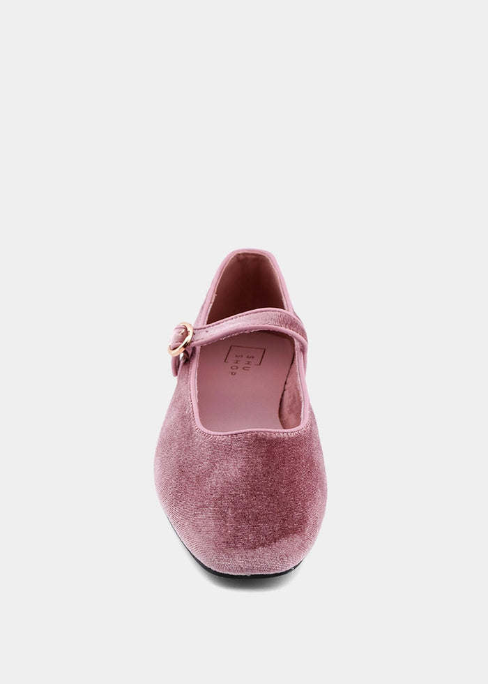 Annabella Rose Velvet Ballet Slipper