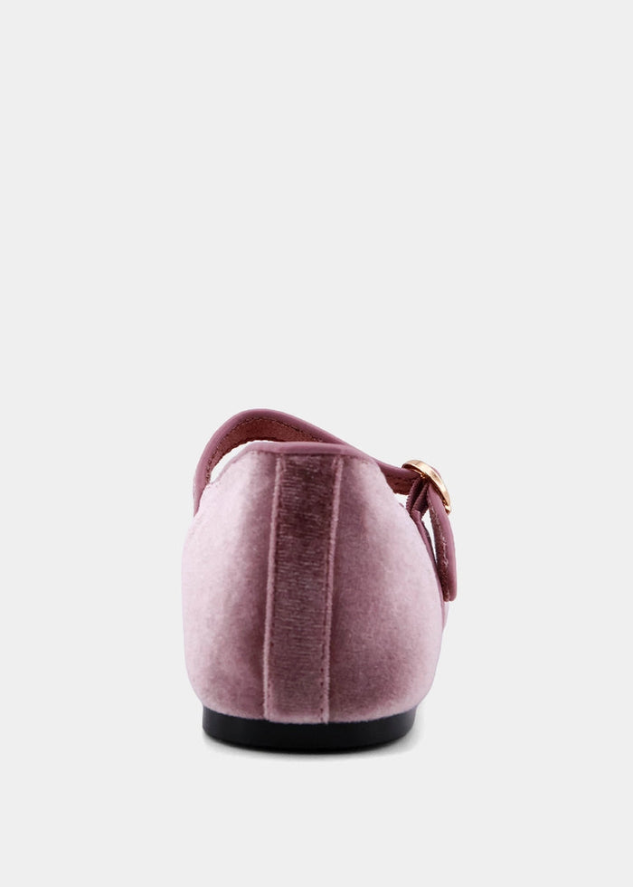 Annabella Rose Velvet Ballet Slipper