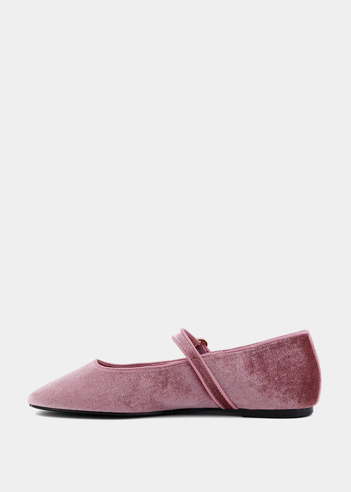 Annabella Rose Velvet Ballet Slipper
