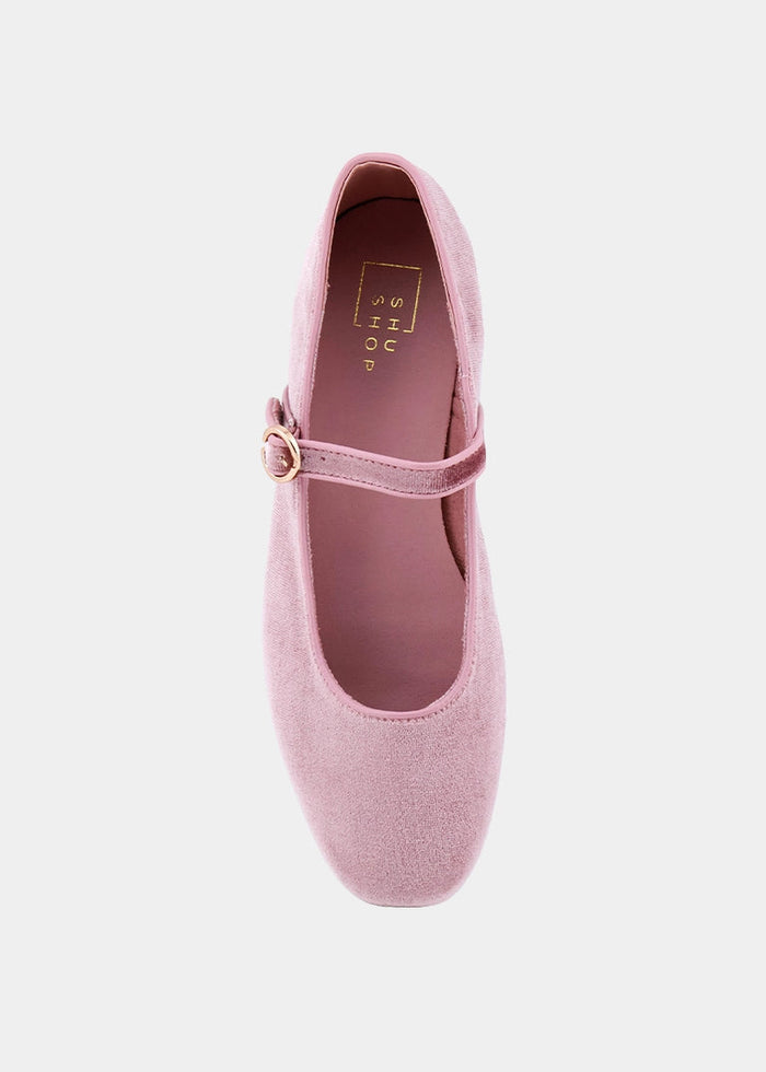 Annabella Rose Velvet Ballet Slipper