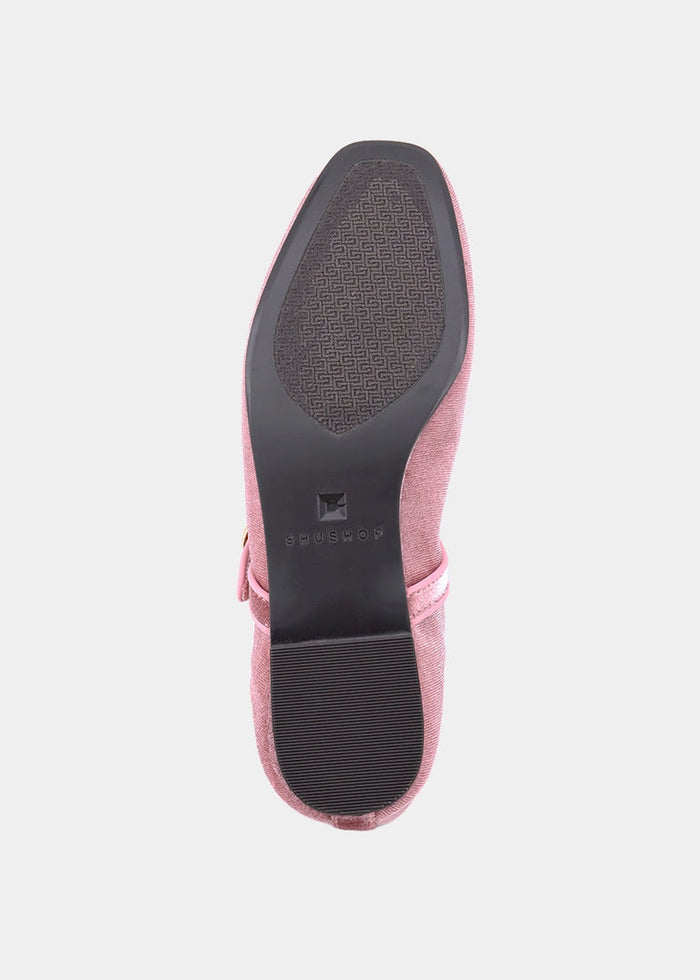 Annabella Rose Velvet Ballet Slipper