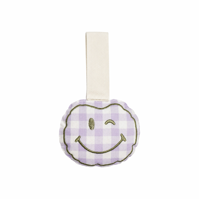 Apple of my Eye Pacifier Cuddle Lilac Check