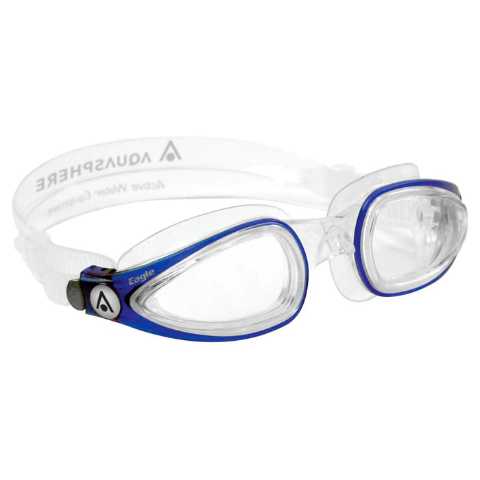 Aqua Sphere Eagle.A - Dark Black Transparent:Clear Lens
