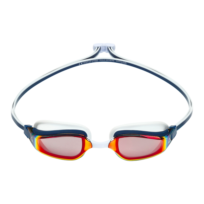 Aqua Sphere Fastlane.A1 - Navy Blue/Red - Red Titanium Mirrored