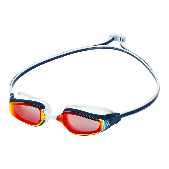 Aqua Sphere Fastlane.A1 - Navy Blue/Red - Red Titanium Mirrored
