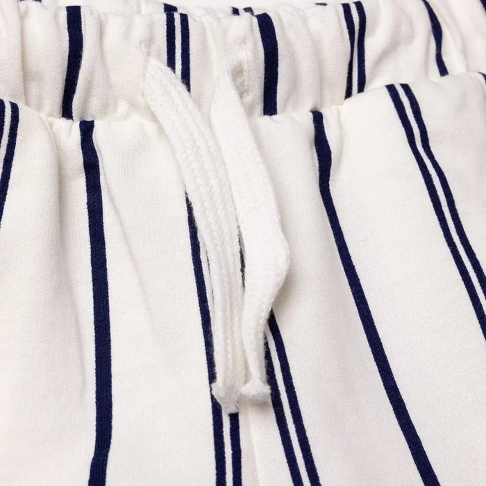 Baby Boy T-shirt & Shorts Set Nautical Print Crew Neck - White White - ebebek