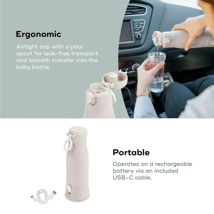 Babymoov Moov & Feed Rechargeable Travel Bottle Warmer - Mineral Beige - ebebek - Christmas
