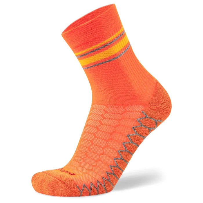 Balega Mini Crew Silver - Neon Orange