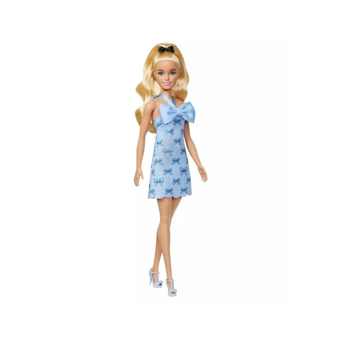 Barbie Fashionistas Doll 237 with Blue Bows Dress - ebebek