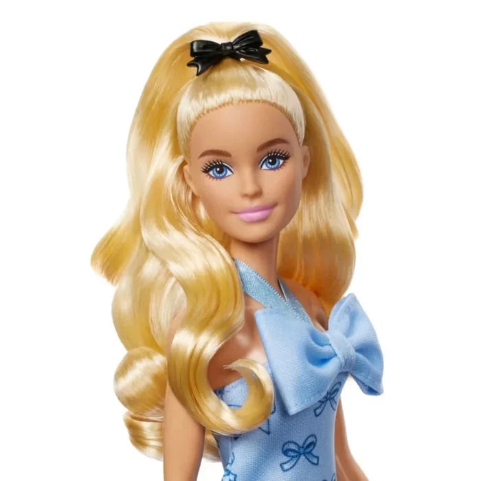 Barbie Fashionistas Doll 237 with Blue Bows Dress - ebebek