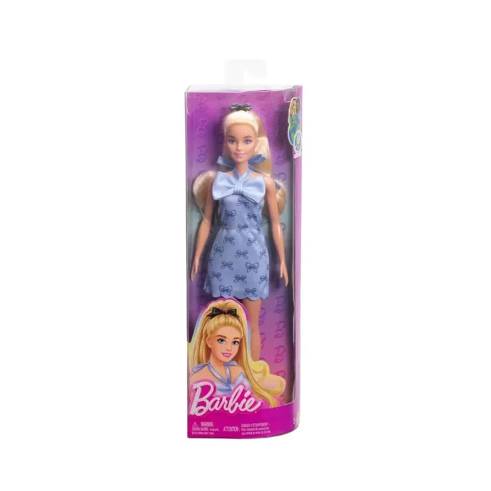 Barbie Fashionistas Doll 237 with Blue Bows Dress - ebebek