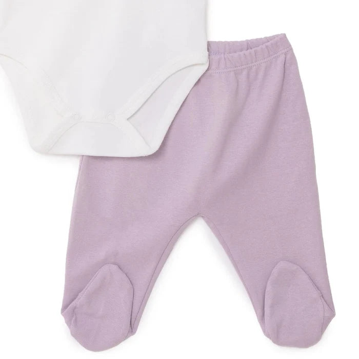 Bebbek Girls 10pc Newborn Set Animal with Poppers V - Neck Long Leg Long Sleeve - Ecru Ecru - ebebek