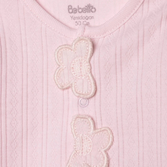 Bebetto Girls 5 - Piece Newborn Hospital Set Snap Fastening Loves You Crew Neck Full Length Long Sleev - Pink Pink - ebebek