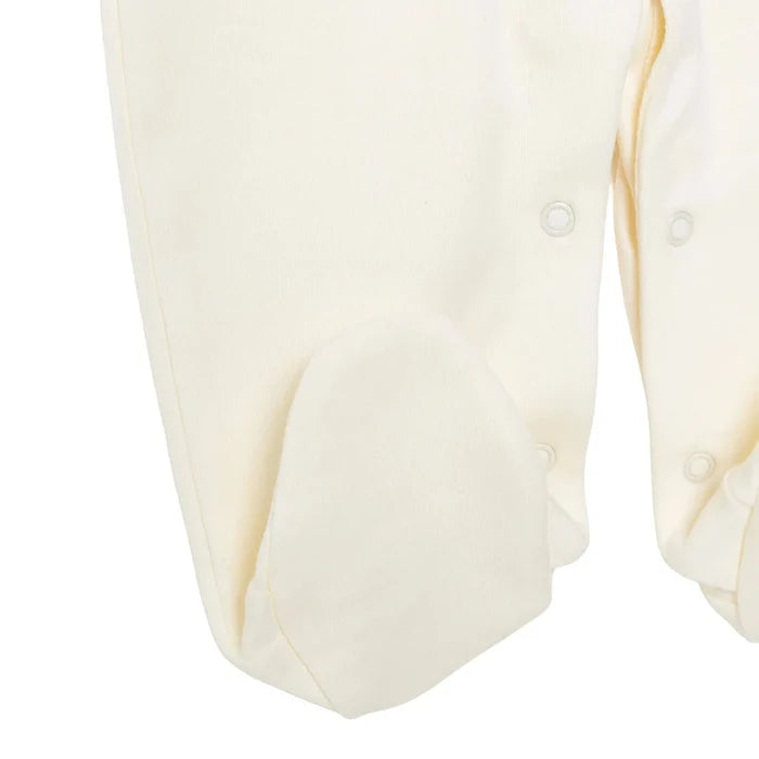 Bebetto Girls Sleepsuit & Hat Set Snap Fastening Ceremony Frill Neck Full Length Long Sleeve - Ecru Ecru - ebebek