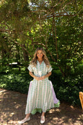 Bethany Pattern Button Down Dress