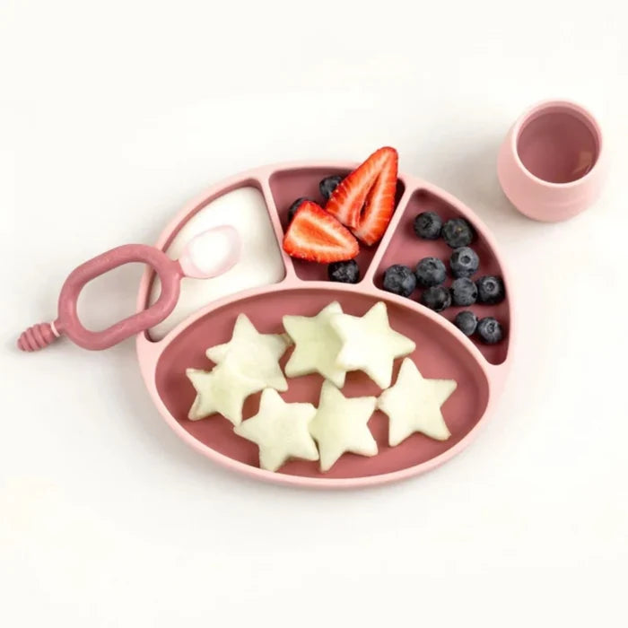 Bibado Silicone Suction Divider Plate - Blush - ebebek - Black Friday