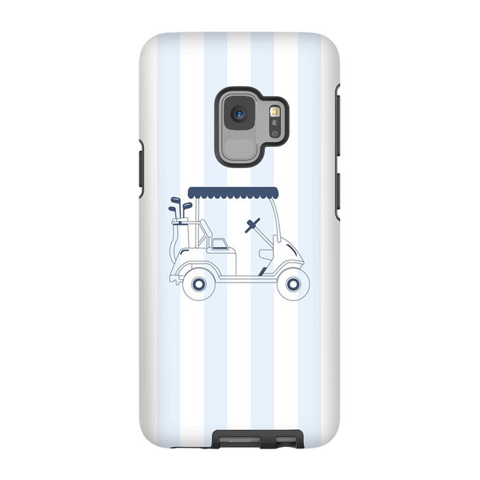 Blue Stripes Golf Cart Phone Case