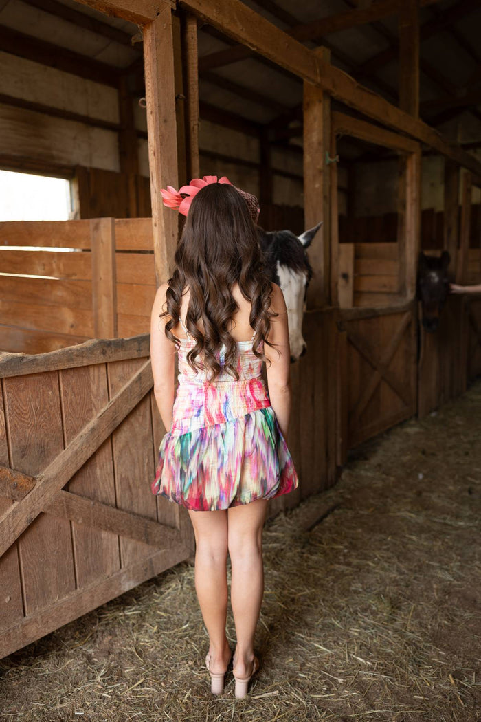 Brenda Watercolor Bubble Dress