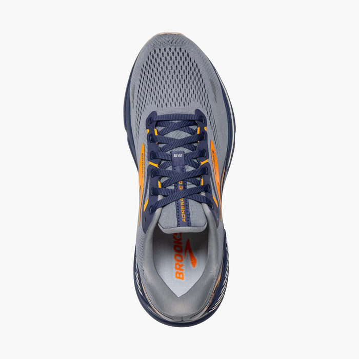 Brooks Men's Adrenaline GTS 23 (D Width) - Grey/Crown Blue/Orange