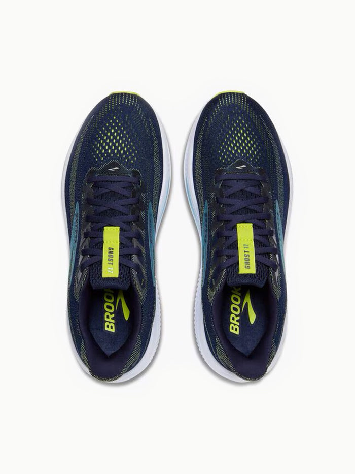 Brooks Men's Ghost 17 - Peacoat/Lime/Blue