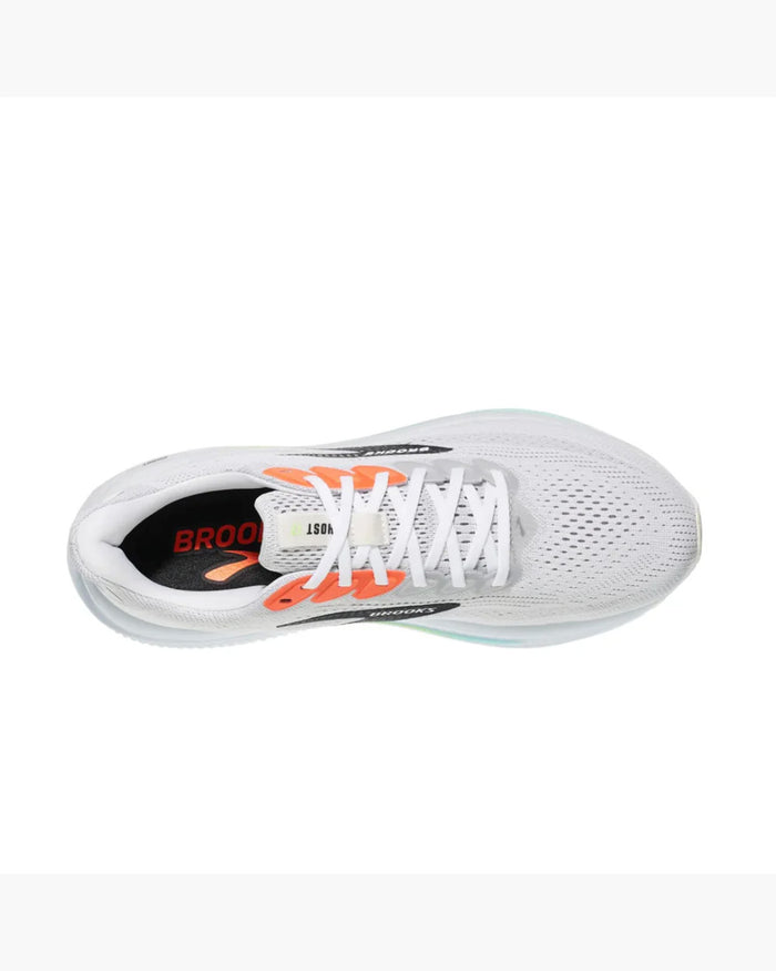 Brooks Men's Ghost 17 - White/Pink Clay/Gecko