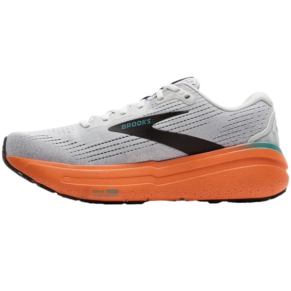 Brooks Men's Ghost Max 2 - Oyster mushroom/Orange/Teal