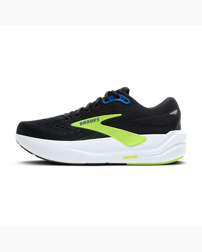 Brooks Men's Ghost Max 3 - Black/Navy/Acid Lime