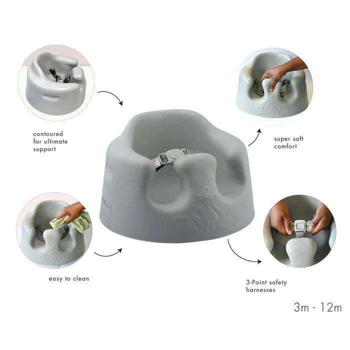 Bumbo Floor Seat 3 - 12 months - Cool Grey - ebebek - Christmas