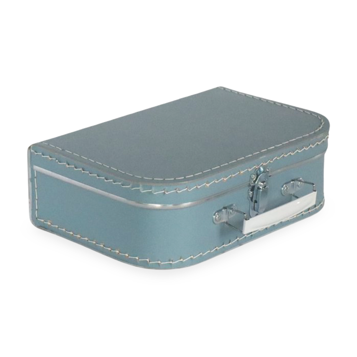 Cardboard Suitcase Light Blue