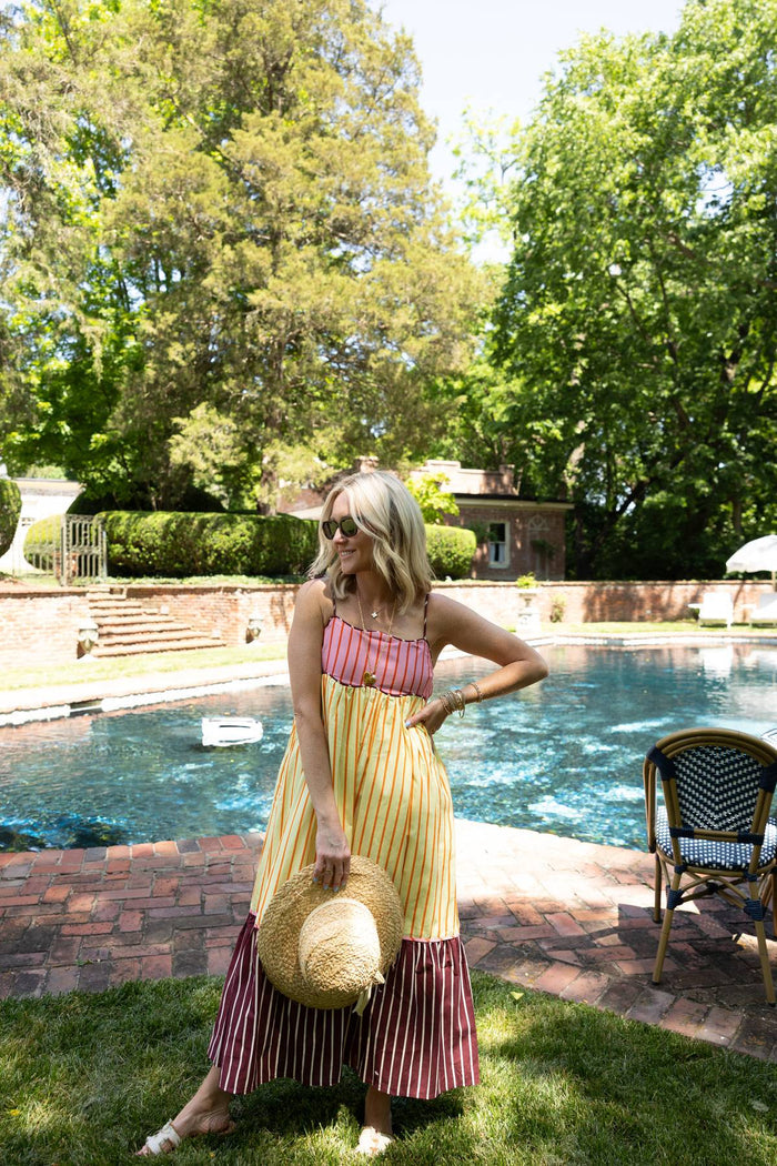 Carrie Colorblock Stripe Dress