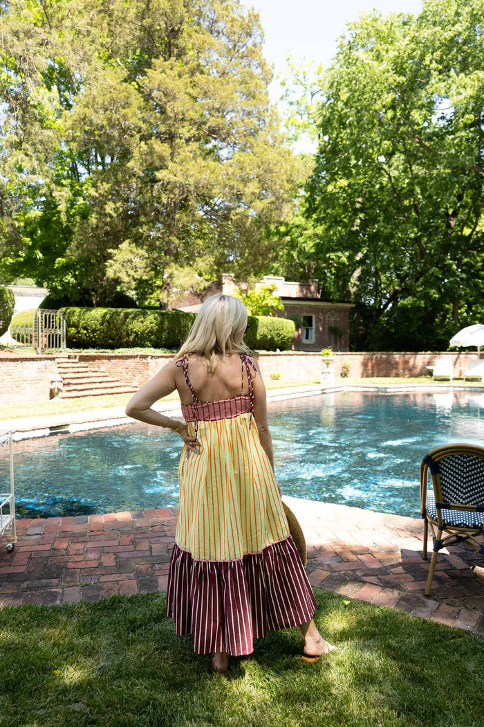 Carrie Colorblock Stripe Dress