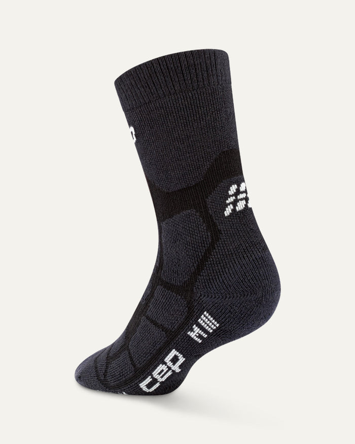 CEP Men's Hiking Max Cushion Socks Mid Cut 2.0 - Black