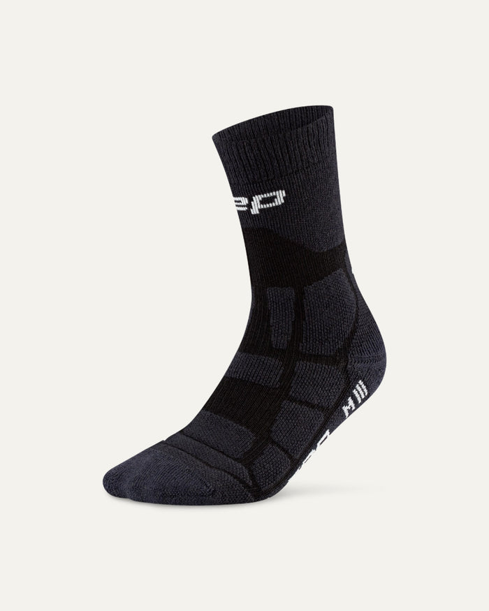 CEP Men's Hiking Max Cushion Socks Mid Cut 2.0 - Black