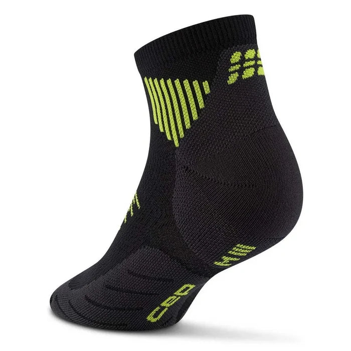 CEP Men's Run Socks Low Cut 5.0 - Black/Lime