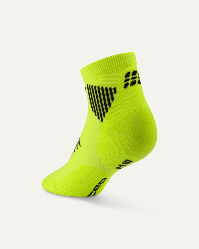 CEP Men's Run Socks Low Cut 5.0 - Lime/Black