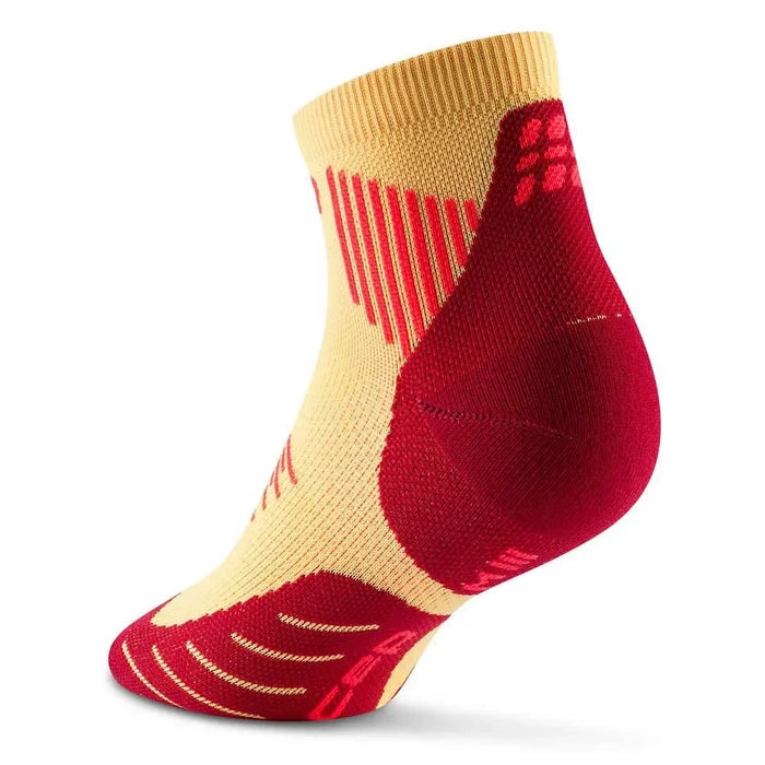 CEP Men's Run Socks Low Cut 5.0 - Marigold/Burgundy