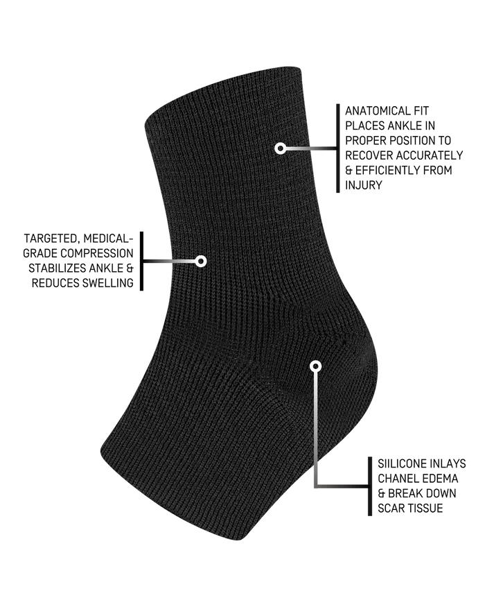 CEP Unisex's Max Support Ankle Sleeve - Black
