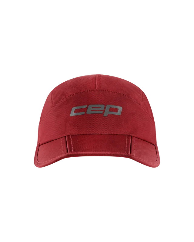 CEP Unisex's Run Foldable Cap - Burgundy