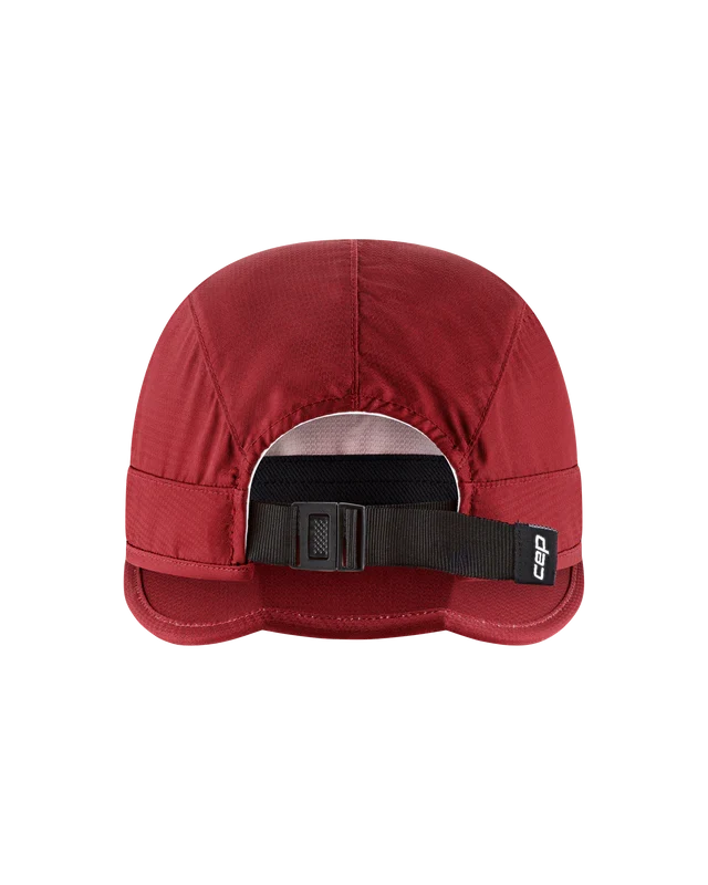 CEP Unisex's Run Foldable Cap - Burgundy