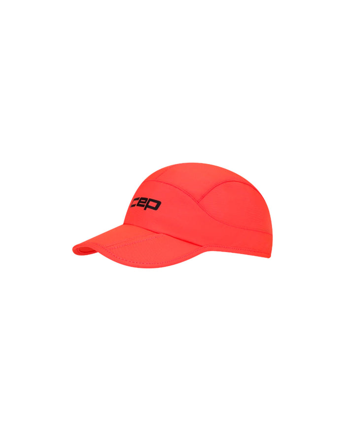 CEP Unisex's Run Foldable Cap - Neon Coral
