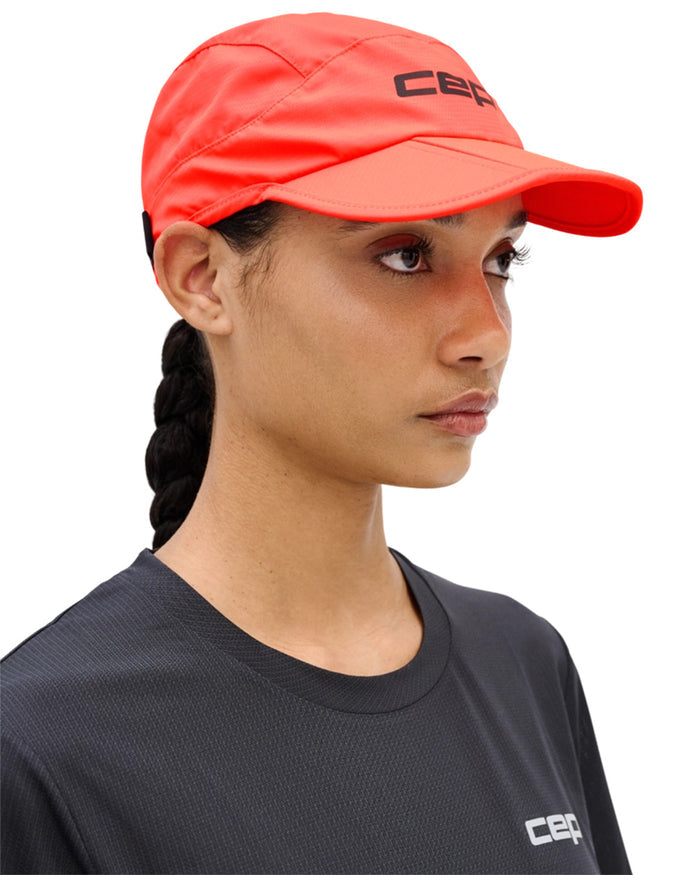 CEP Unisex's Run Foldable Cap - Neon Coral