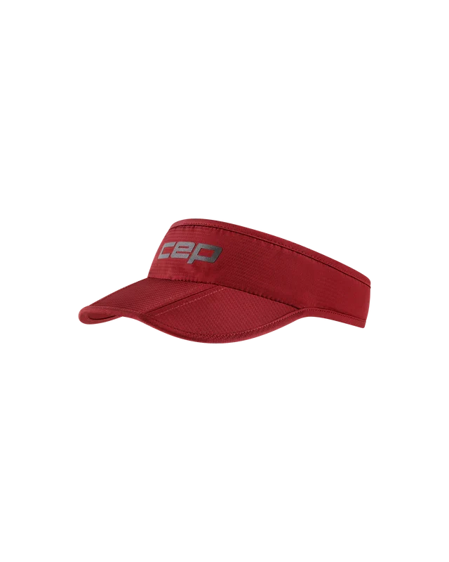 CEP Unisex's Run Foldable Visor - Burgundy