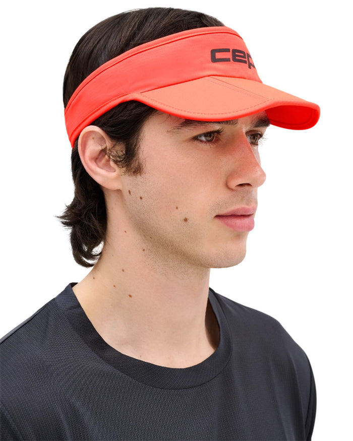 CEP Unisex's Run Foldable Visor - Neon Coral