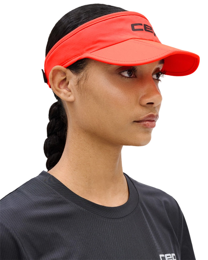 CEP Unisex's Run Foldable Visor - Neon Coral