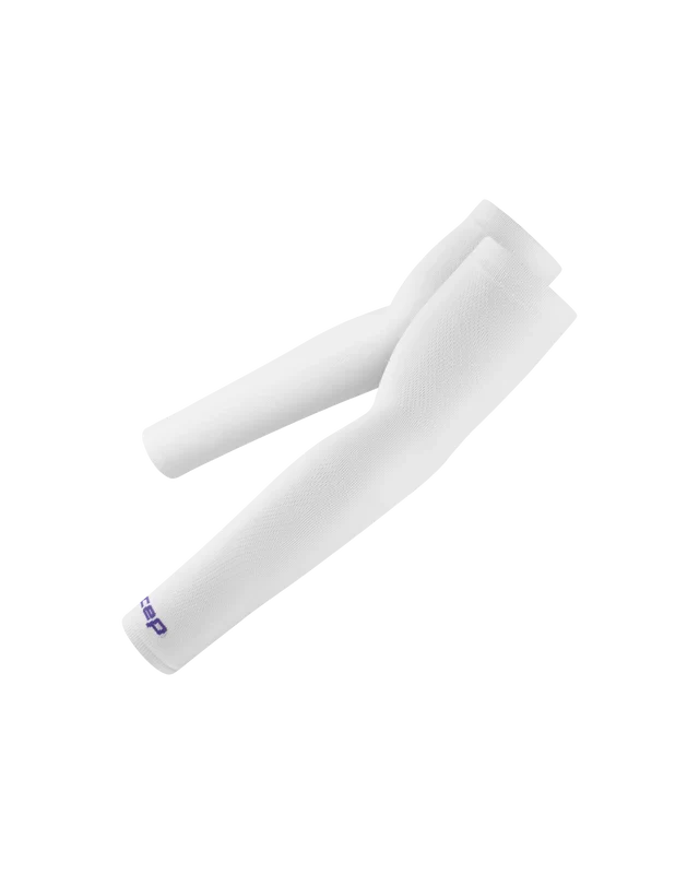 CEP Unisex's Run Ultralight Long Arm Sleeves - White