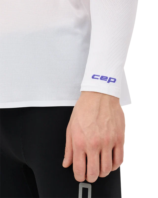 CEP Unisex's Run Ultralight Long Arm Sleeves - White