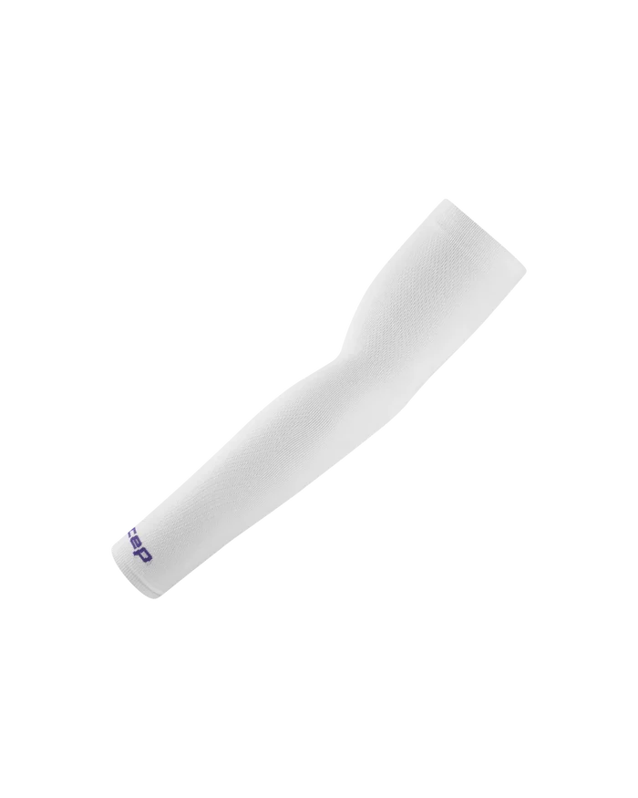 CEP Unisex's Run Ultralight Short Arm Sleeves - White